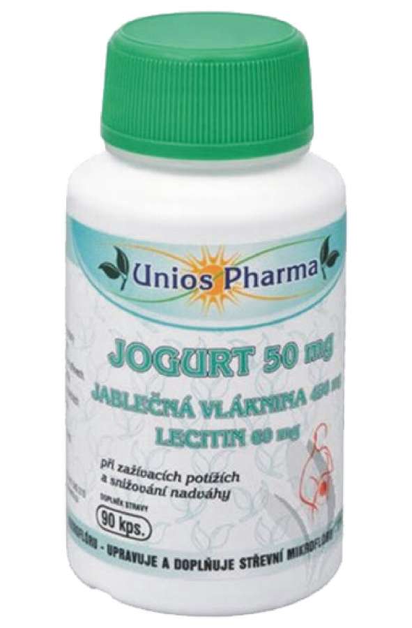 Unios Pharma JOGURT + jablečná vláknina 90 kapslí