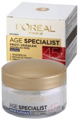 L'Oréal Paris Age Specialist noční krém 45+ proti vráskám 50 ml