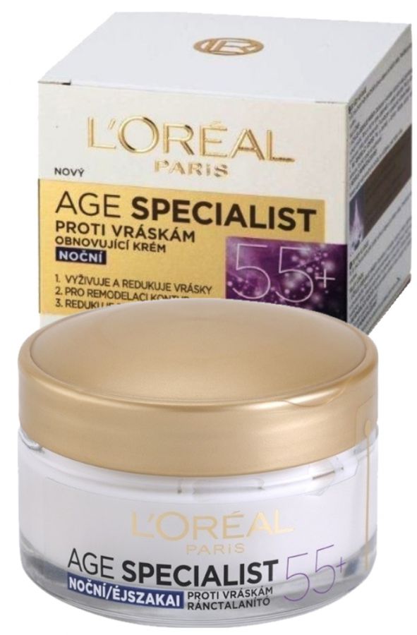 L'Oréal Paris Age Specialist noční krém 55+ proti vráskám 50 ml